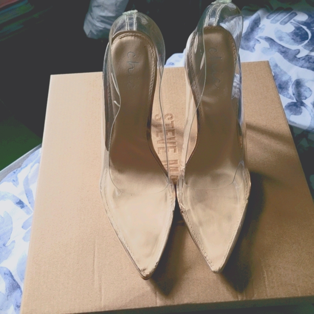 Clear heels